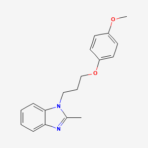 molecular formula C18H20N2O2 B3009626 1-[3-(4-甲氧基苯氧基)丙基]-2-甲基苯并咪唑 CAS No. 878988-15-9