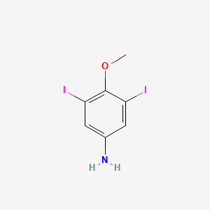 molecular formula C7H7I2NO B3009627 3,5-二碘-4-甲氧基苯胺 CAS No. 496801-28-6
