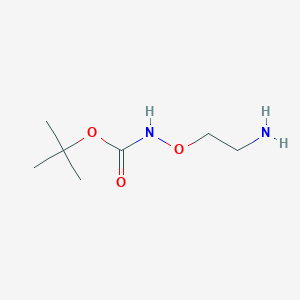 molecular formula C7H16N2O3 B3009628 tert-butyl N-(2-aminoethoxy)carbamate CAS No. 894414-38-1