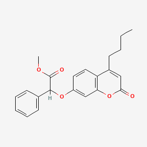 Methyl 2-(4-butyl-2-oxochromen-7-yl)oxy-2-phenylacetate