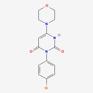 3-(4-bromophenyl)-6-morpholinopyrimidine-2,4(1H,3H)-dione