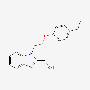 {1-[2-(4-Ethylphenoxy)ethyl]benzimidazol-2-yl}methan-1-ol