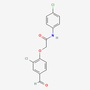 2-(2-chloro-4-formylphenoxy)-N-(4-chlorophenyl)acetamide