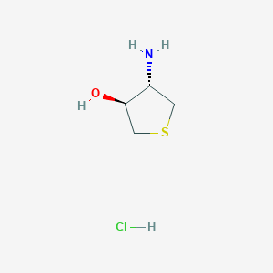 molecular formula C4H10ClNOS B3009670 (3S,4S)-4-Aminotetrahydrothiophene-3-ol CAS No. 30461-28-0