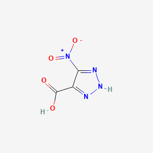 molecular formula C3H2N4O4 B3009679 5-nitro-2H-1,2,3-triazole-4-carboxylic acid CAS No. 145769-54-6; 524036-05-3