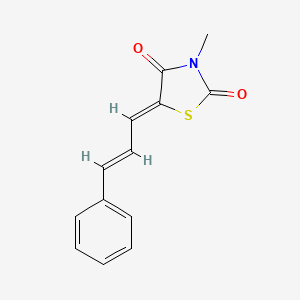 3-methyl-5-[(Z,2E)-3-phenyl-2-propenylidene]-1,3-thiazolane-2,4-dione