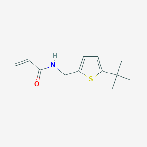 molecular formula C12H17NOS B3009707 N-[(5-Tert-butylthiophen-2-yl)methyl]prop-2-enamide CAS No. 2411268-32-9