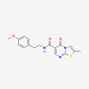 molecular formula C17H17N3O3S B3009708 N-(4-methoxyphenethyl)-2-methyl-5-oxo-5H-thiazolo[3,2-a]pyrimidine-6-carboxamide CAS No. 896337-32-9
