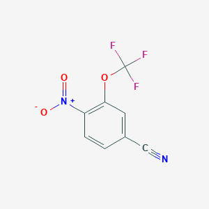 molecular formula C8H3F3N2O3 B3009715 4-Nitro-3-(trifluoromethoxy)benzonitrile CAS No. 1214344-85-0