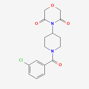 4-[1-(3-Chlorobenzoyl)piperidin-4-yl]morpholine-3,5-dione