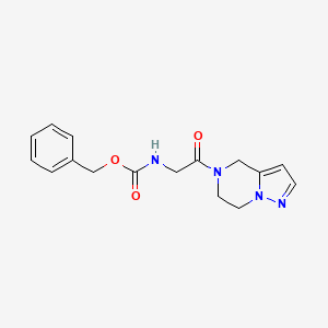 benzyl (2-(6,7-dihydropyrazolo[1,5-a]pyrazin-5(4H)-yl)-2-oxoethyl)carbamate