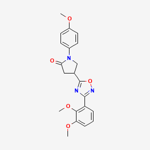 4-[3-(2,3-Dimethoxyphenyl)-1,2,4-oxadiazol-5-yl]-1-(4-methoxyphenyl)pyrrolidin-2-one