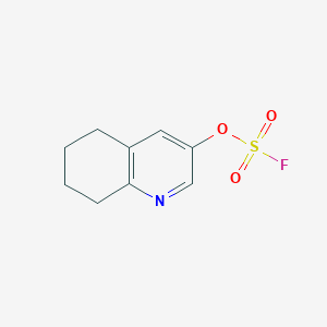 molecular formula C9H10FNO3S B3009743 3-氟磺酰氧基-5,6,7,8-四氢喹啉 CAS No. 2408971-75-3