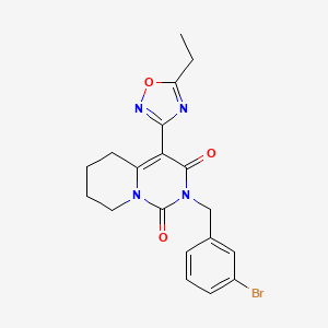 2-(3-bromobenzyl)-4-(5-ethyl-1,2,4-oxadiazol-3-yl)-5,6,7,8-tetrahydro-1H-pyrido[1,2-c]pyrimidine-1,3(2H)-dione