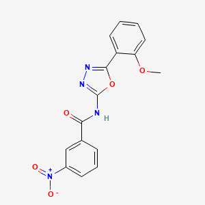 N-[5-(2-methoxyphenyl)-1,3,4-oxadiazol-2-yl]-3-nitrobenzamide