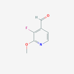 molecular formula C7H6FNO2 B3009760 3-氟-2-甲氧基异烟酰醛 CAS No. 1227589-00-5