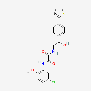 N'-(5-Chloro-2-methoxyphenyl)-N-[2-hydroxy-2-(4-thiophen-2-ylphenyl)ethyl]oxamide