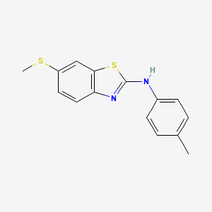 molecular formula C15H14N2S2 B3009785 6-(methylthio)-N-(p-tolyl)benzo[d]thiazol-2-amine CAS No. 890959-57-6