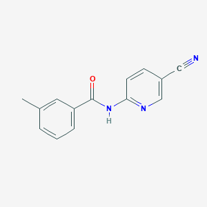 molecular formula C14H11N3O B3009790 N-(5-cyanopyridin-2-yl)-3-methylbenzamide CAS No. 477871-30-0