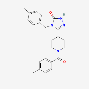 5-[1-(4-ethylbenzoyl)piperidin-4-yl]-4-(4-methylbenzyl)-2,4-dihydro-3H-1,2,4-triazol-3-one