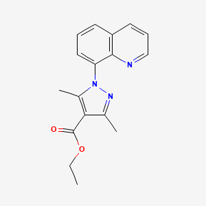 ethyl 3,5-dimethyl-1-(8-quinolinyl)-1H-pyrazole-4-carboxylate