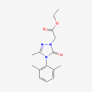 ethyl 2-[4-(2,6-dimethylphenyl)-3-methyl-5-oxo-4,5-dihydro-1H-1,2,4-triazol-1-yl]acetate