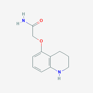 molecular formula C11H14N2O2 B3009818 2-(1,2,3,4-Tetrahydroquinolin-5-yloxy)acetamide CAS No. 1701662-50-1