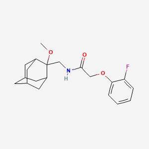 molecular formula C20H26FNO3 B3009822 2-(2-fluorophenoxy)-N-(((1R,3S,5r,7r)-2-methoxyadamantan-2-yl)methyl)acetamide CAS No. 1797185-09-1