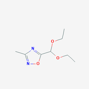 5-(Diethoxymethyl)-3-methyl-1,2,4-oxadiazole