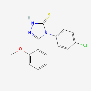 4-(4-chlorophenyl)-5-(2-methoxyphenyl)-4H-1,2,4-triazole-3-thiol
