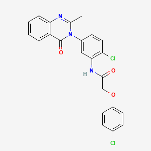 N-(2-chloro-5-(2-methyl-4-oxoquinazolin-3(4H)-yl)phenyl)-2-(4-chlorophenoxy)acetamide