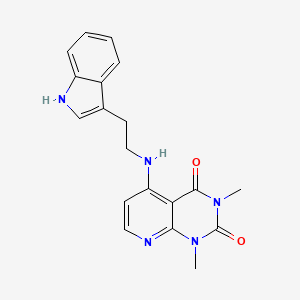 5-((2-(1H-indol-3-yl)ethyl)amino)-1,3-dimethylpyrido[2,3-d]pyrimidine-2,4(1H,3H)-dione