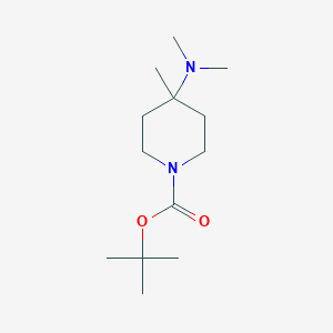 molecular formula C13H26N2O2 B3009853 叔丁基 4-(二甲氨基)-4-甲基哌啶-1-甲酸酯 CAS No. 1420876-95-4