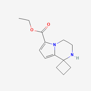 Ethyl spiro[3,4-dihydro-2H-pyrrolo[1,2-a]pyrazine-1,1'-cyclobutane]-6-carboxylate