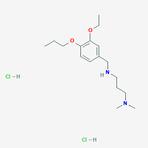 [3-(Dimethylamino)propyl][(3-ethoxy-4-propoxyphenyl)methyl]amine dihydrochloride