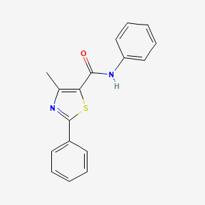 molecular formula C17H14N2OS B3009898 4-methyl-N,2-diphenyl-1,3-thiazole-5-carboxamide CAS No. 53040-11-2