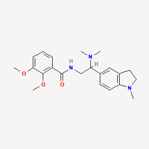 molecular formula C22H29N3O3 B3009899 N-(2-(二甲氨基)-2-(1-甲基吲哚林-5-基)乙基)-2,3-二甲氧基苯甲酰胺 CAS No. 922136-24-1