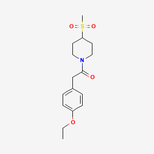 2-(4-Ethoxyphenyl)-1-(4-(methylsulfonyl)piperidin-1-yl)ethanone