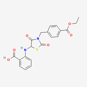 2-((3-(4-(Ethoxycarbonyl)benzyl)-2,4-dioxothiazolidin-5-yl)amino)benzoic acid