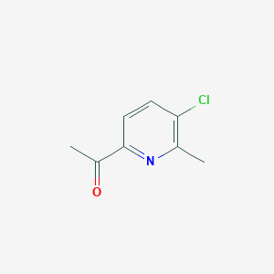 molecular formula C8H8ClNO B3009914 1-(5-氯-6-甲基吡啶-2-基)乙酮 CAS No. 1393548-17-8