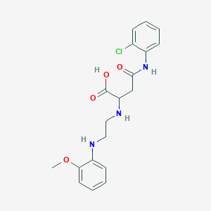 4-((2-Chlorophenyl)amino)-2-((2-((2-methoxyphenyl)amino)ethyl)amino)-4-oxobutanoic acid