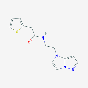 N-(2-(1H-imidazo[1,2-b]pyrazol-1-yl)ethyl)-2-(thiophen-2-yl)acetamide