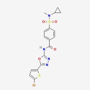 N-(5-(5-bromothiophen-2-yl)-1,3,4-oxadiazol-2-yl)-4-(N-cyclopropyl-N-methylsulfamoyl)benzamide