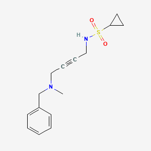 N-(4-(benzyl(methyl)amino)but-2-yn-1-yl)cyclopropanesulfonamide