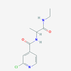 molecular formula C11H14ClN3O2 B3009926 2-[(2-chloropyridin-4-yl)formamido]-N-ethylpropanamide CAS No. 1218607-05-6