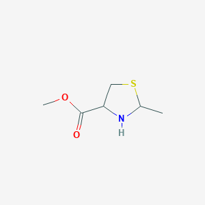 molecular formula C6H11NO2S B3009927 (4R)-Methyl 2-methylthiazolidine-4-carboxylate CAS No. 29001-66-9
