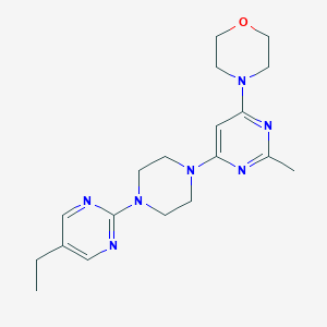 4-[6-[4-(5-Ethylpyrimidin-2-yl)piperazin-1-yl]-2-methylpyrimidin-4-yl]morpholine