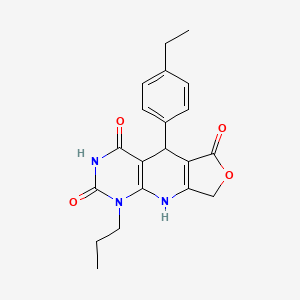 5-(4-ethylphenyl)-1-propyl-5,9-dihydrofuro[3',4':5,6]pyrido[2,3-d]pyrimidine-2,4,6(1H,3H,8H)-trione