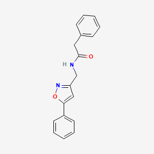 2-phenyl-N-((5-phenylisoxazol-3-yl)methyl)acetamide