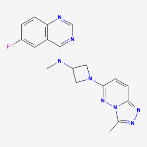 6-fluoro-N-methyl-N-(1-{3-methyl-[1,2,4]triazolo[4,3-b]pyridazin-6-yl}azetidin-3-yl)quinazolin-4-amine